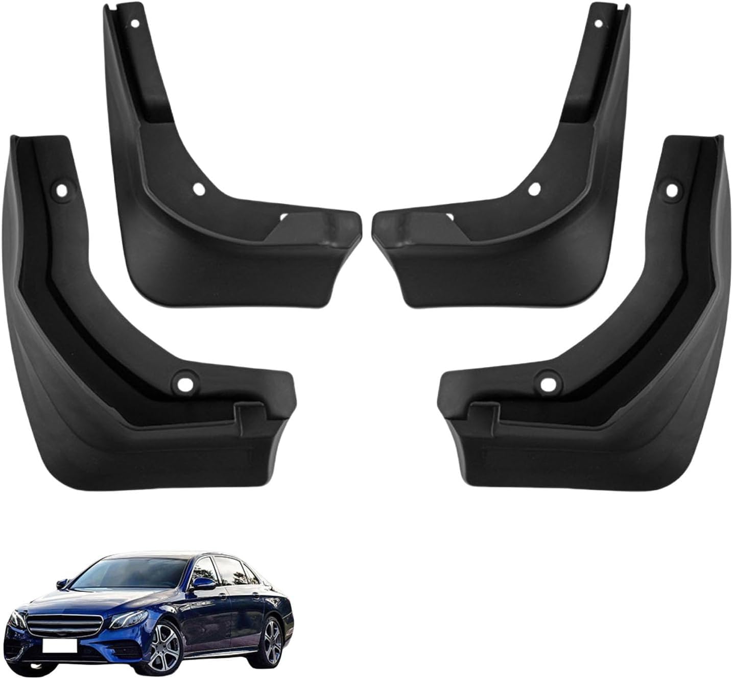 Liufangfc Normal 4Pcs Heavy Duty Rubber Mud Flaps For Benz E-Class 2016-2023