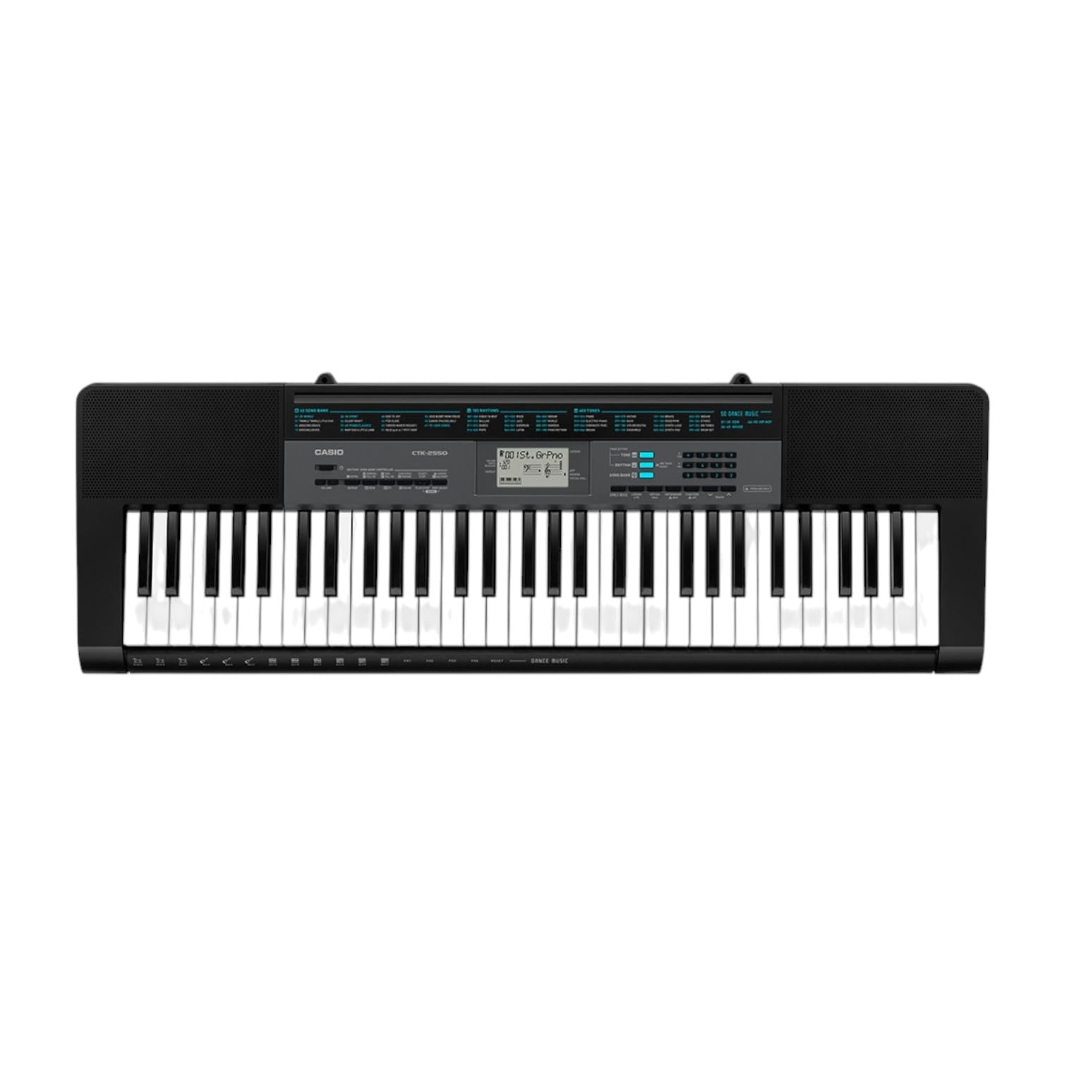 Casio カシオ　CTK-2550 キーボード　61鍵盤モデル Casio Teclado Premium CTK-2550 PPK 61 Teclas com Suporte, Fones de