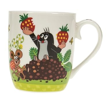 Trötsch Der kleine Maulwurf Kindertasse Erdbeere: Kaffeetasse Teetasse Geschenkidee Geschenk Kindertasse: Geschenktasse aus Porzellan (Geschirr)