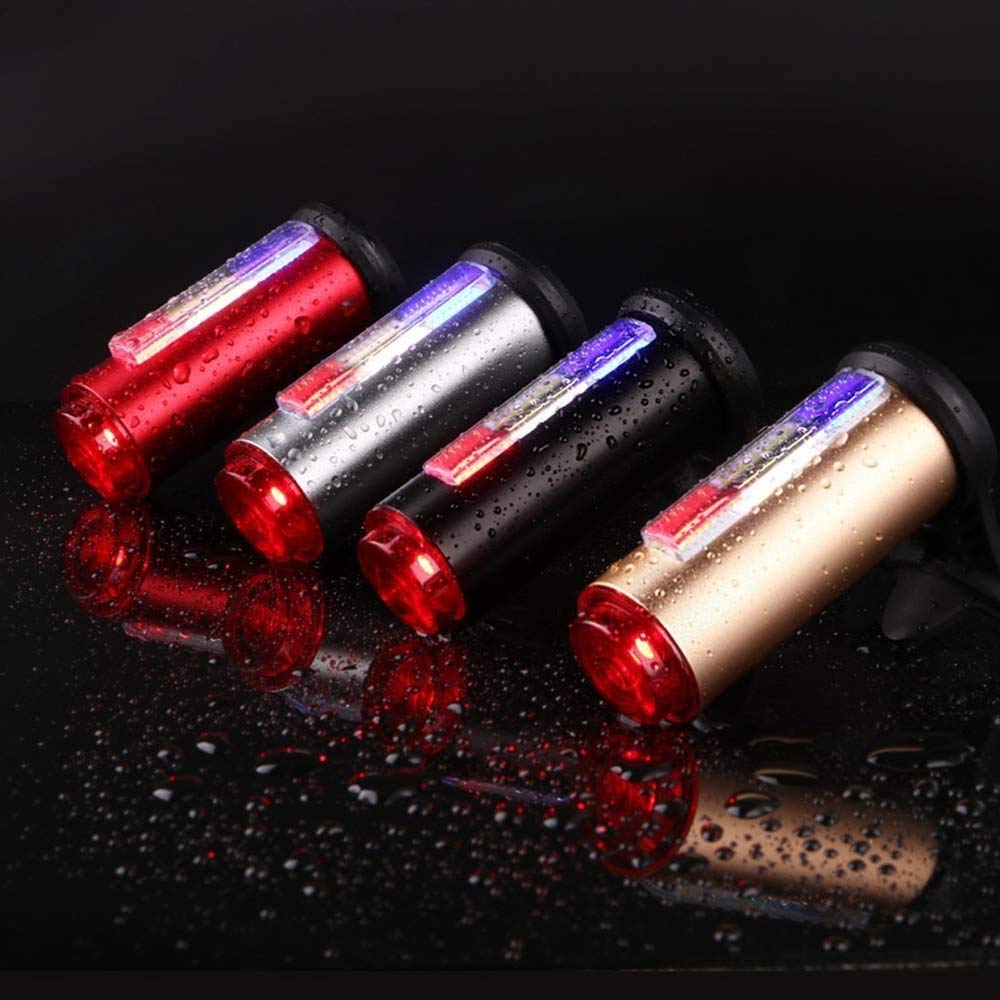 Bike Tail Light Alta Atención Transporte Traslight Ultra Long Run Time Mount Universal Mountights Impermeable Trasero Bicicle Luz, Luces de advertencia de seguridad Montar en bicicleta Luces deco