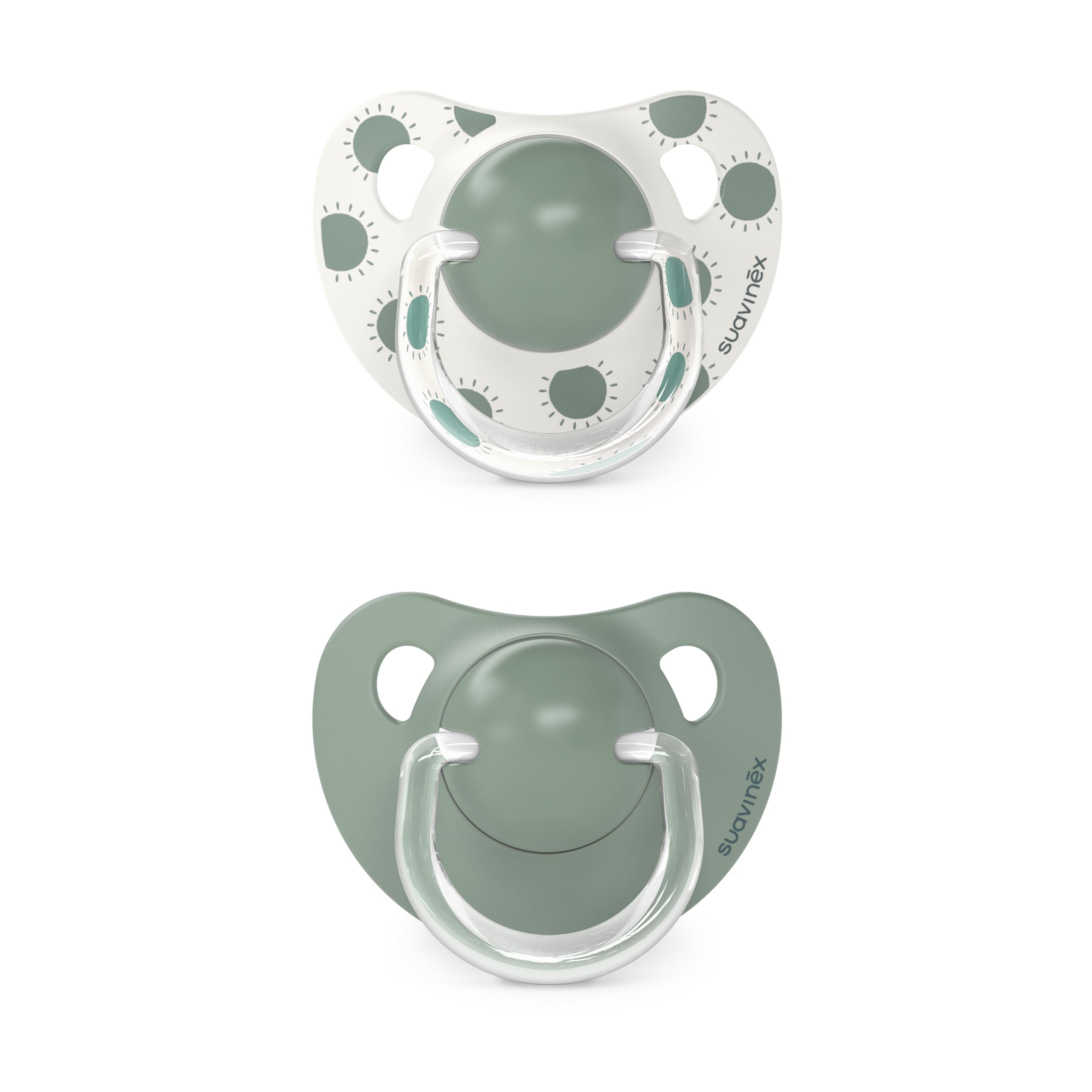 Suavinex, Pack de 2 Chupetes con Tetina Anatómica de Silicona SX Pro, para Bebés +18 Meses, Tetina más Plana y Flexible, Respeta el Desarrollo Bucodental, Walk Verde — view 2