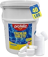 Vista 11 de PROFELIZ Tabletas de cloro para piscina de 3 pulgadas, desinfectante de spa de disolución lenta que elimina bacterias, algas, cloro estabilizado