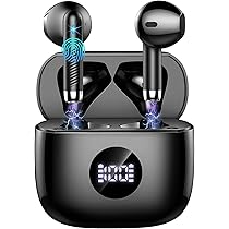 2026 Cuffie Bluetooth Auricolari Bluetooth 5.4, Cuffie Wireless con 4 ENC Cancellazione Rumore Mic, Cuffie in Ear 40 Ore di Riproduzione, Cuffie Senza Filo HiFi Stereo IP7 Impermeabili per iOS, Android