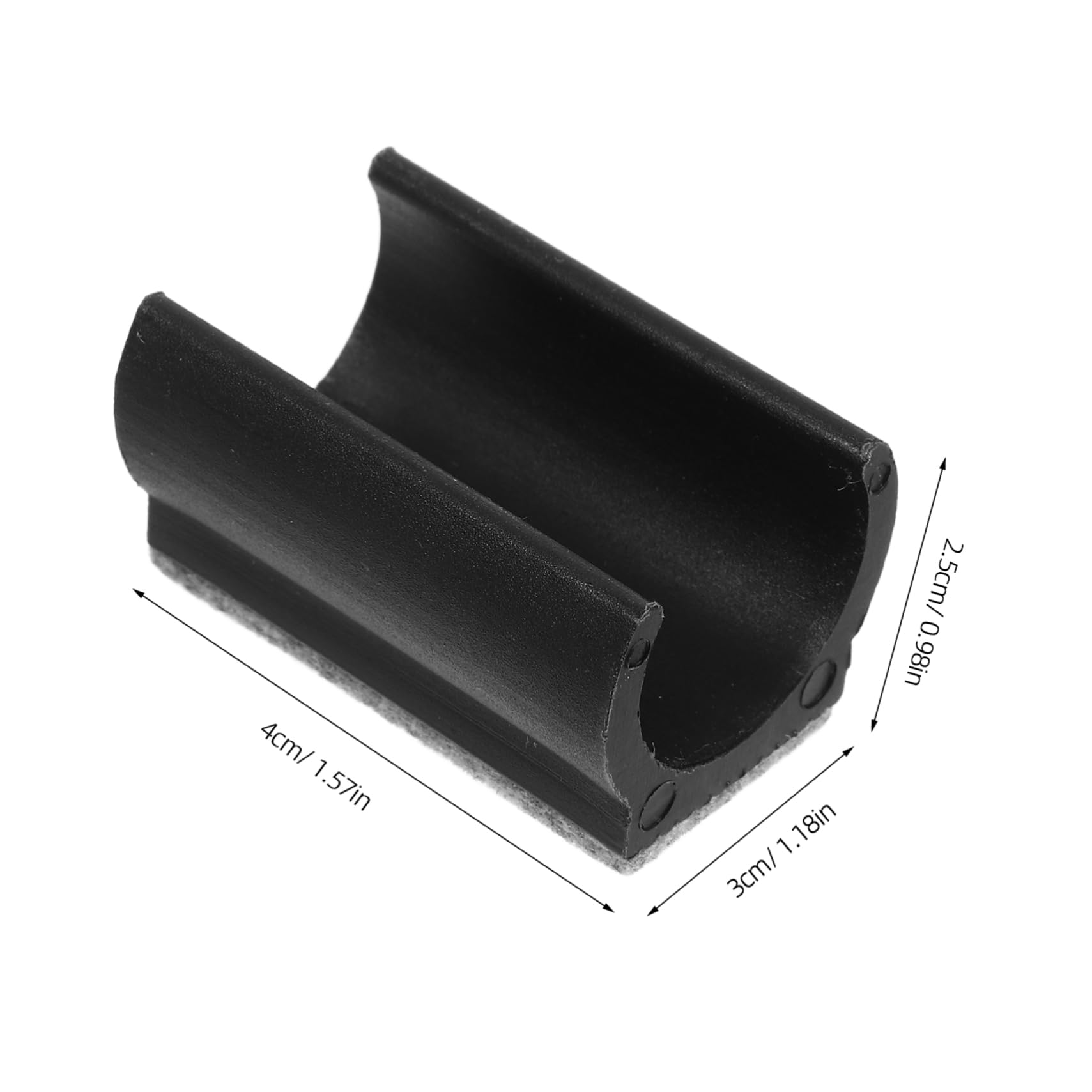 VILLCASE De Piso para De Muebles Pata De Silla con Almohadilla De Fieltro Tapones De Fieltro Sillas Cubiertas Almohadillas De Fieltro Largo Sintió 10 Piezas X 4