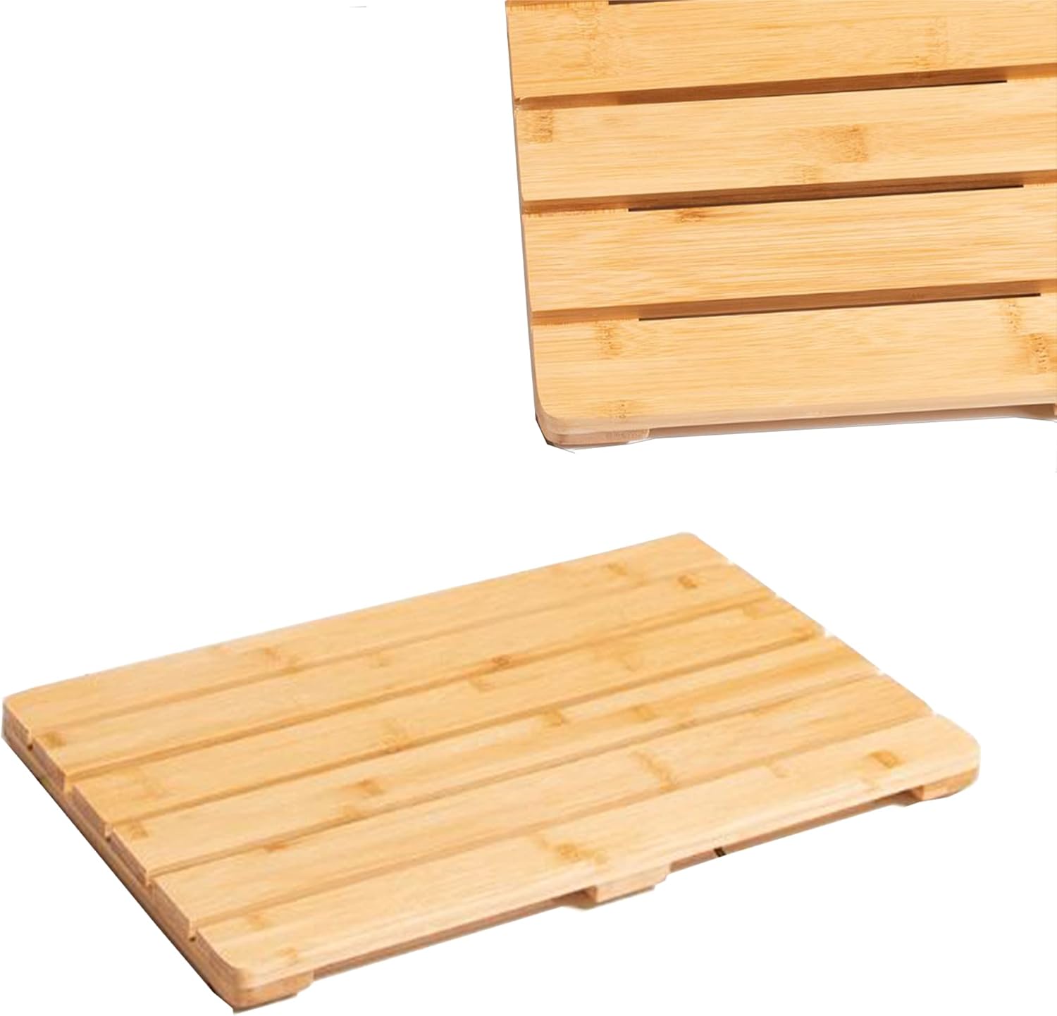 IFJA Bamboo Wooden Bathroom Duck Board Large Natural AntiSlip Floor