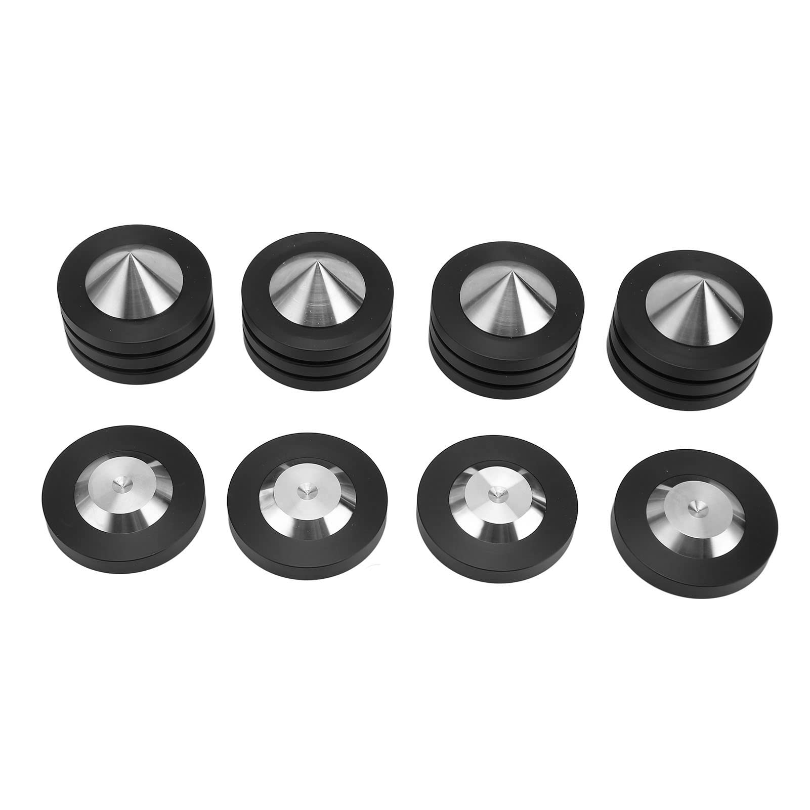 SP4937 4 pezzi di piedini isolanti per altoparlanti, piedini isolanti per giradischi HiFi destinati ad amplificatori, lettori CD/DVD e registratori, punte ammortizzanti in acciaio