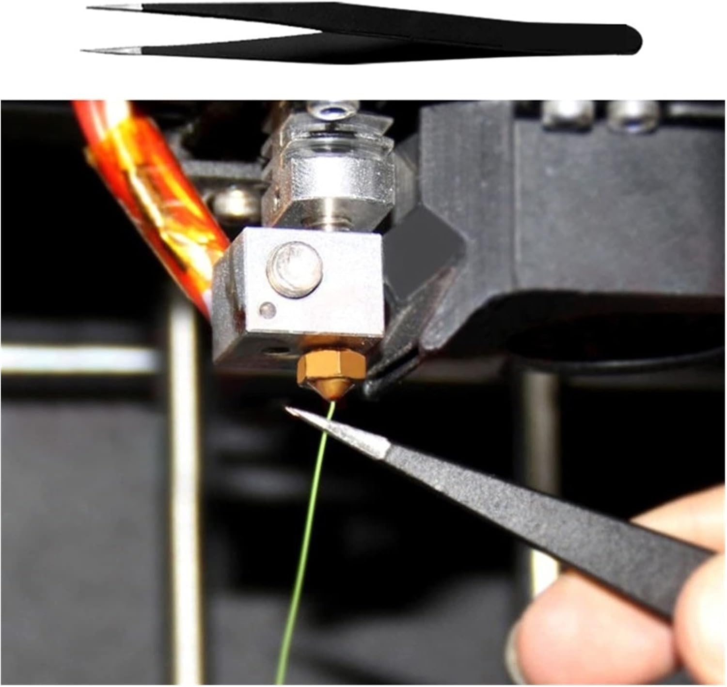 review JIATING TYUNAFENG 3D Printer Nozzle Cleaning Tool Kit - 0.4mm 0.35mm Needles Tweezers Filament Clog Cleaner Accessories Part Drill Bits