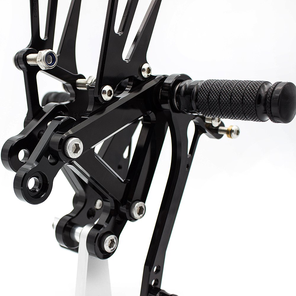 Amazon.com: FXCNC CNC Billet Motorcycle Rearset Foot Pegs Rear Set