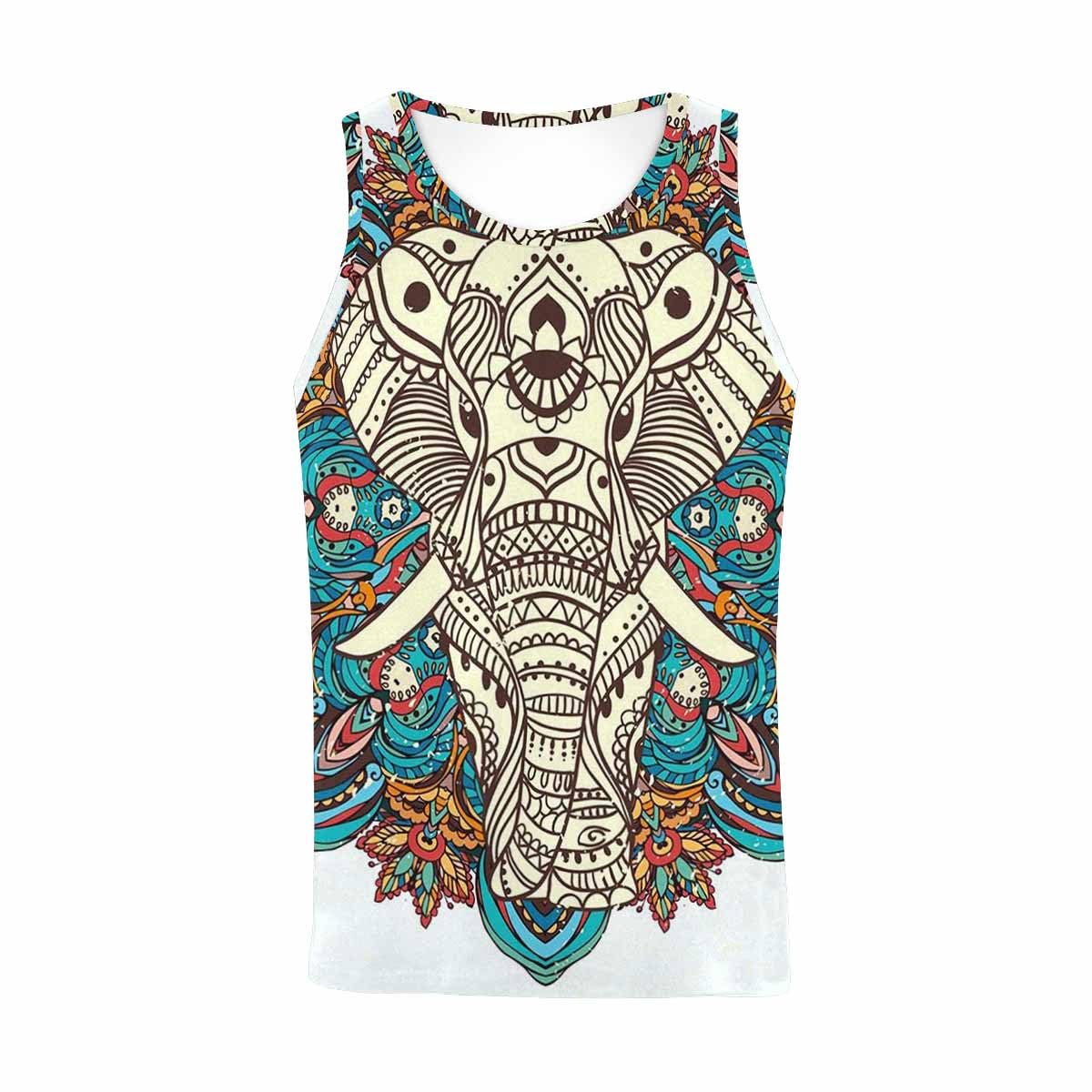 InterestPrint Men's All Over Print Tanks-top for Men Com-Fort Hip-Pie Ever-softs Summer Sportswear