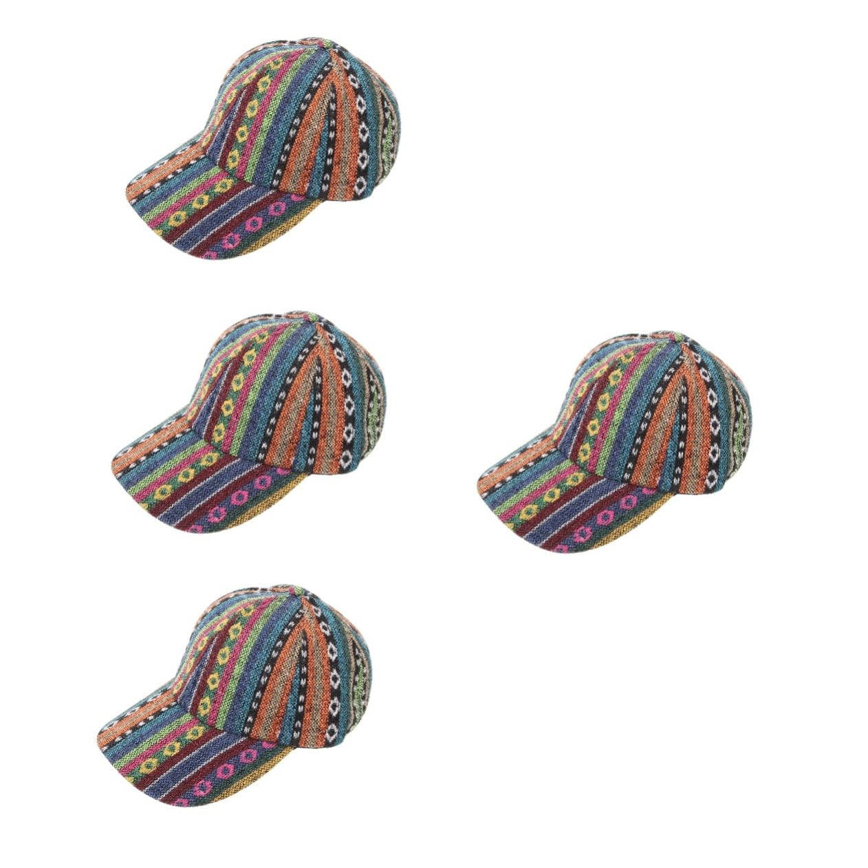Veemoon 4 Pezzi Cappellino da Baseball Berretto con Visiera Uomini Cappello per Le Donne Berretto da Donna Cappelli da Baseball Cappelli da Uomo Berretti per Le Donne Cotone