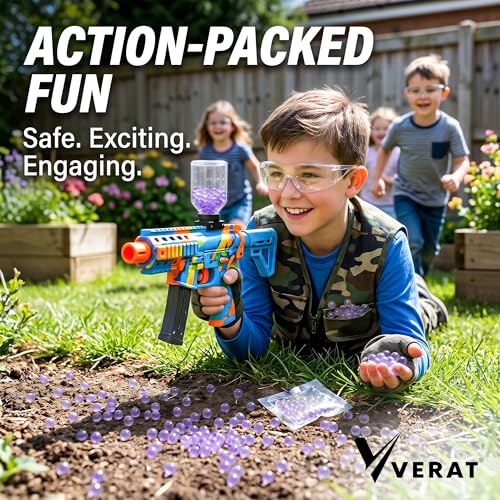 Image of Verat 2 Packet Gel Water Balls /Water Beads /Refill Water Bead /Gel Blaster Ammo /Water Balls for Gun /Gel Balls for Kids /Gel Blaster Balls in Bottle /7-8mm Non-Toxic Water Beads Gel Guns(20000 Purple)