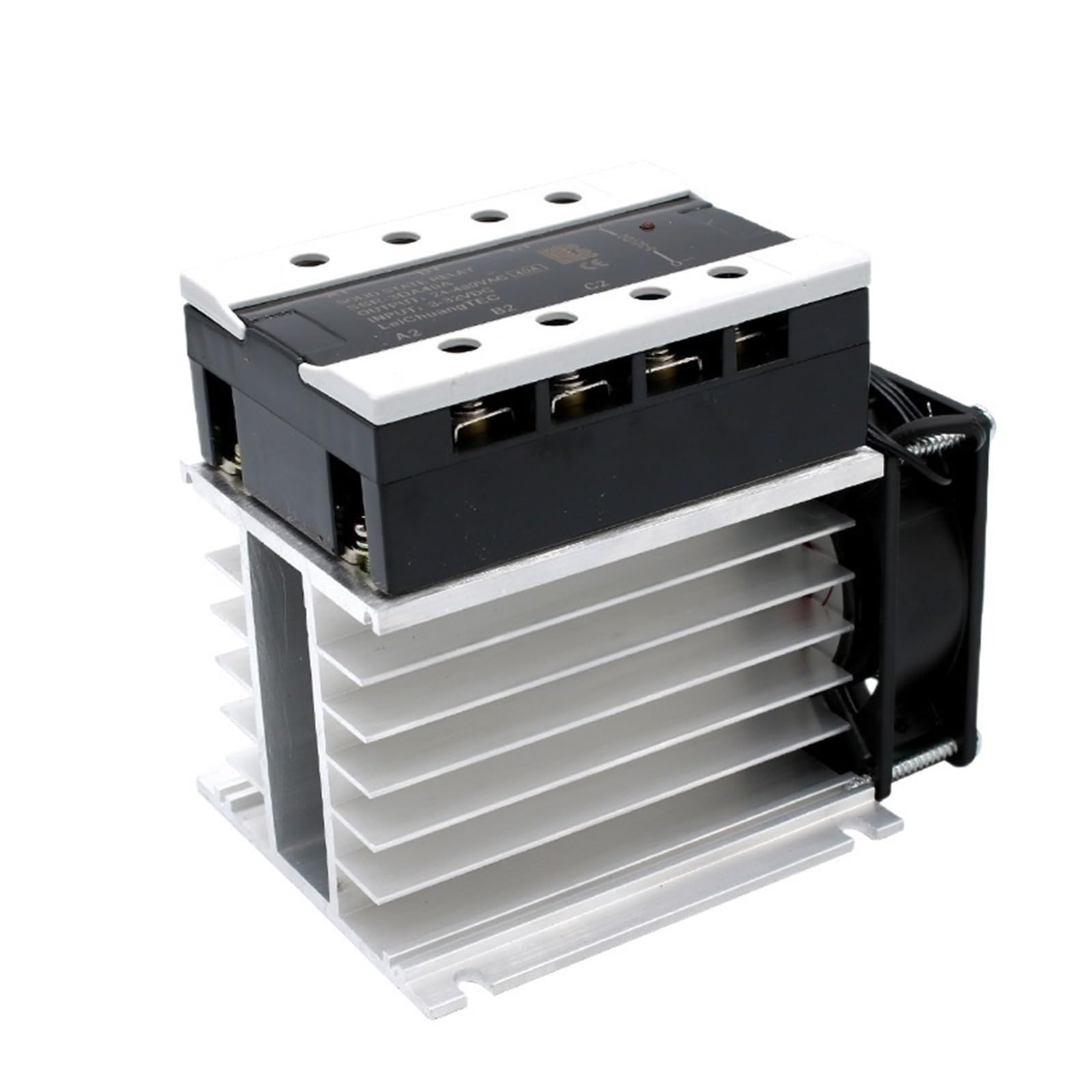 Relé de estado sólido Relé de estado sólido trifásico de control de 40 A, 3-32 V CC, con radiador integrado for interruptor de encendido y apagado(DC control AC)