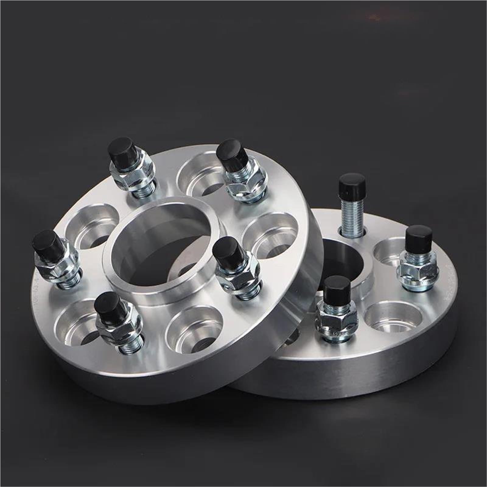 2pcs 20-50mm PCD 5x120 CB 72.56mm Adaptateur De Voiture Entretoise Roue Pour Land Rover Pour Range Sport 2005-2019(2PCS 50mm Silver)