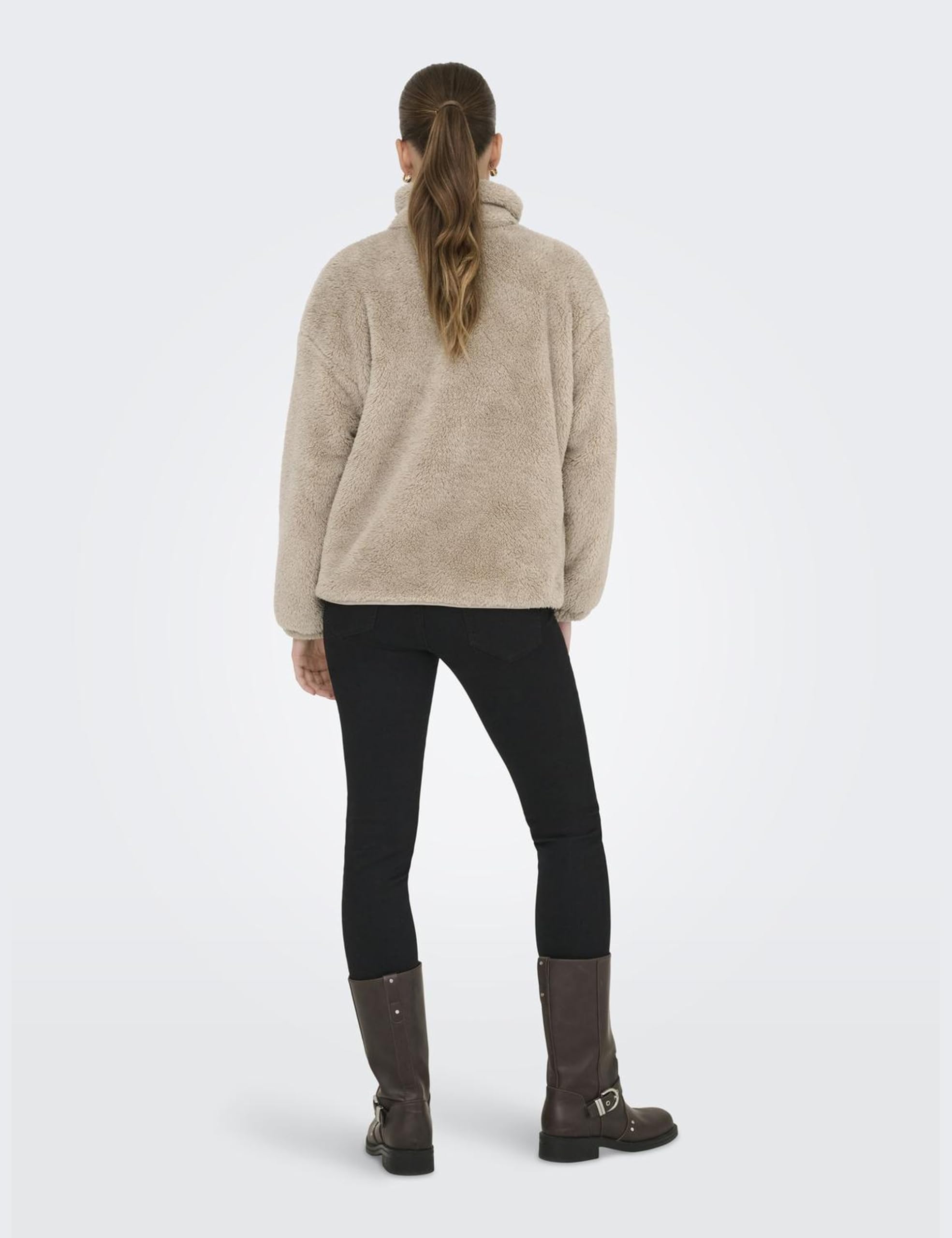 ONLY Female Teddyfell Mantel ONLCONTACT Teddyfell Mantel