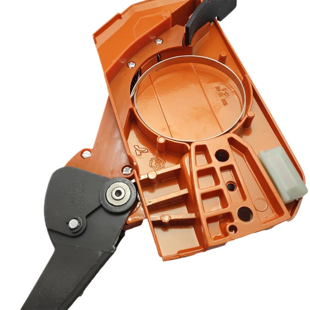 Kit de placa de barra protectora de manija de cubierta lateral de freno de cadena con funda de buje Compatible con motosierra 61 66 266 268 272