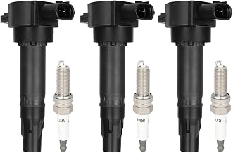 ECCPP UF681 3 ignition coils with 3 iridium Spark Plugs 95983,for Smart Fortwo Electric Fortwo Turbo 2005 2006 2007 2008 2009 2010 2011 2012 2013 2014 2015 1.0L L3132-158-00-03,UF681,GN10674,LKR7AIX