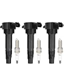 ECCPP UF681 3 ignition coils with 3 iridium Spark Plugs,95983,for Smart Fortwo Electric Fortwo Turbo 2007 2008 2009 2010 2011 2012 2013 2014 2015 2005 2006 1.0L L3132-158-00-03,UF681,GN10674,LKR7AIX