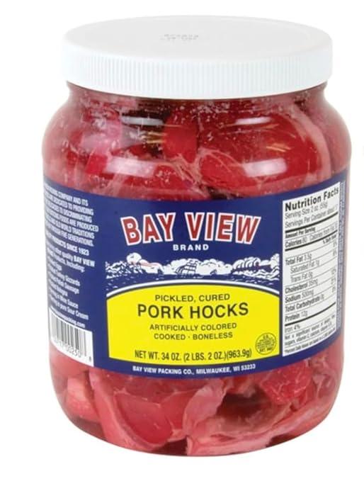 Bay View Brand Gourmet Pickled Pork Hocks (34oz)