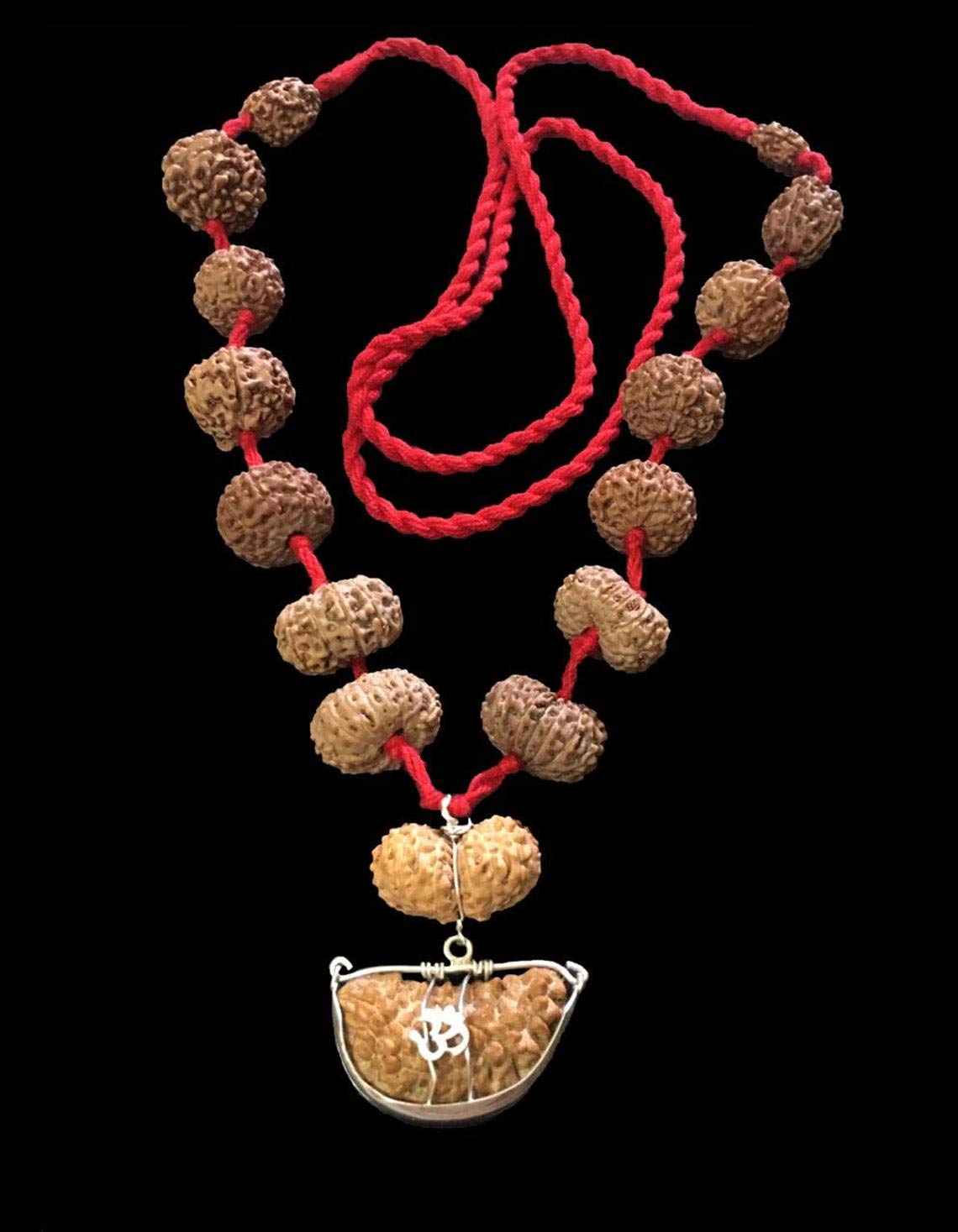Siddha Mala Rudraksha in Thread (1-14 Mukhi, Ganesh, Gaurishankar) Indonesian Origin Collector Size Beads Lab Certified