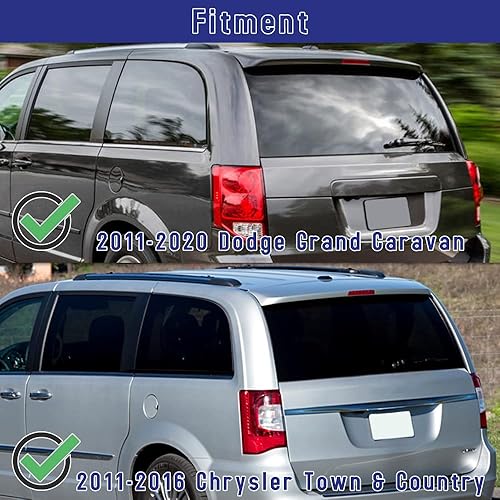 Miniatura 6 de Shopauto Kit de montaje de limpiaparabrisas trasero compatible con Dodge Grand Caravan 2011-2020, Chrysler Town & Country 2011-2016, repuesto