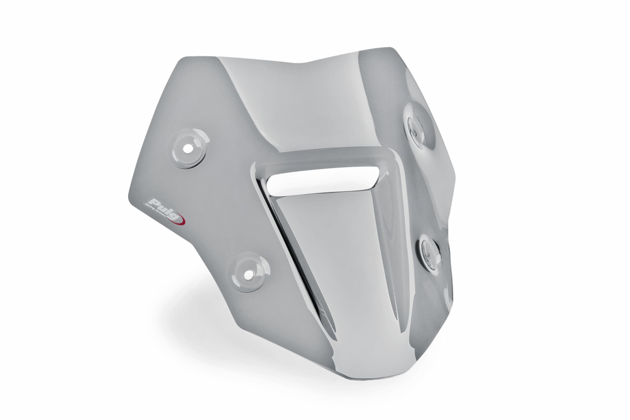 Puig 22572H Smoked Cúpula Sport compact aerodynamic windscreen made in high impact PMMA designed to improve wind protection, riding comfort and sporty appearance on the motorcycle