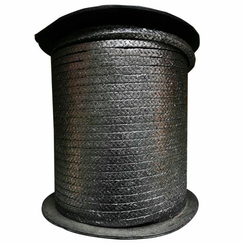 Empaquetadura de grafito de 3x3, 4x4, 6x6, 8x8, 10x10, 12x12 mm. Alambre de grafito expandido, suave, flexible, resistente al desgaste y al calor, negro, 10 x 10 mm, 2 m.