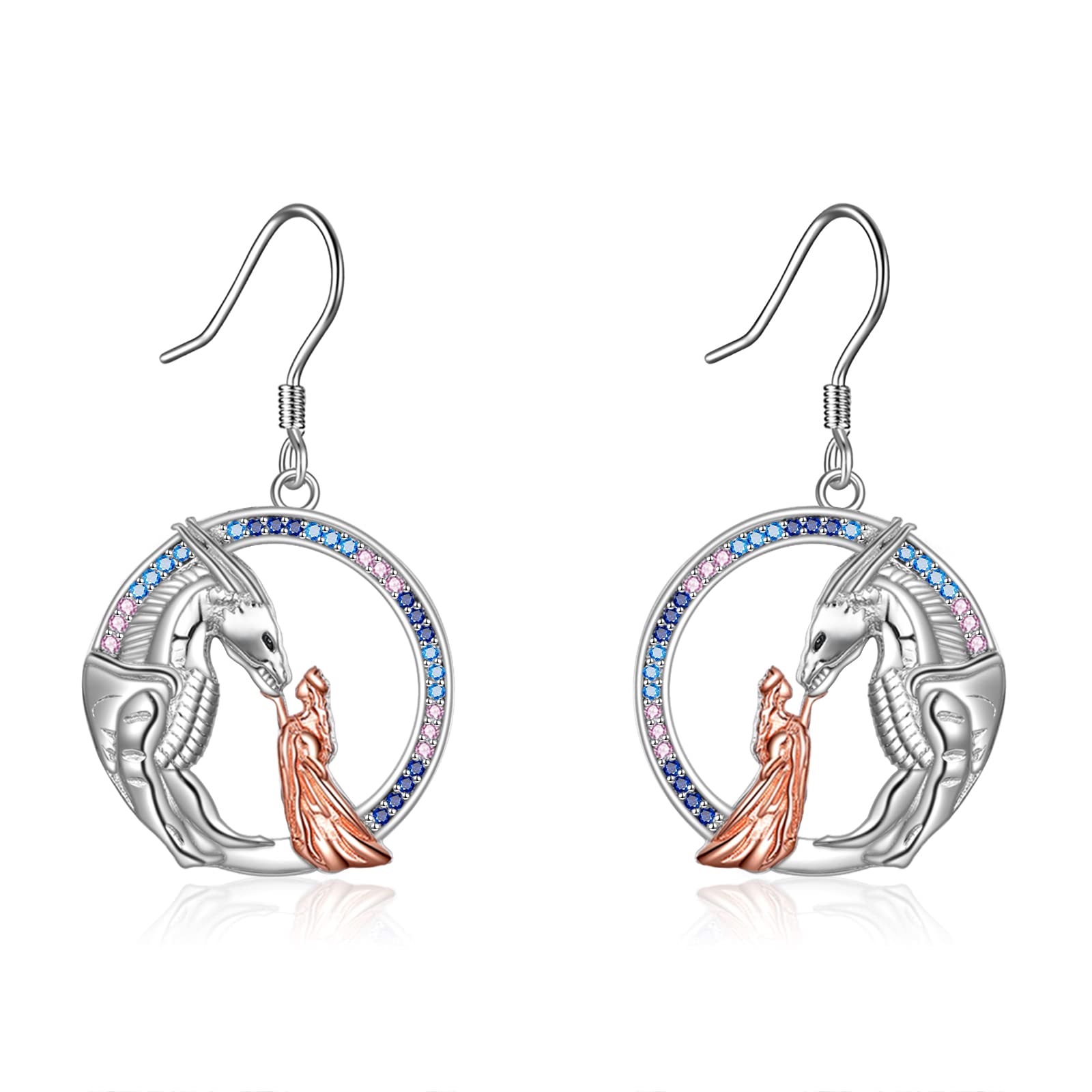 YAFEINI 925 Sterling Silber Keltische Knoten Ohrringe Ohrringe Herz Liebe Schmuck Weihnachten für Frauen Mädchen