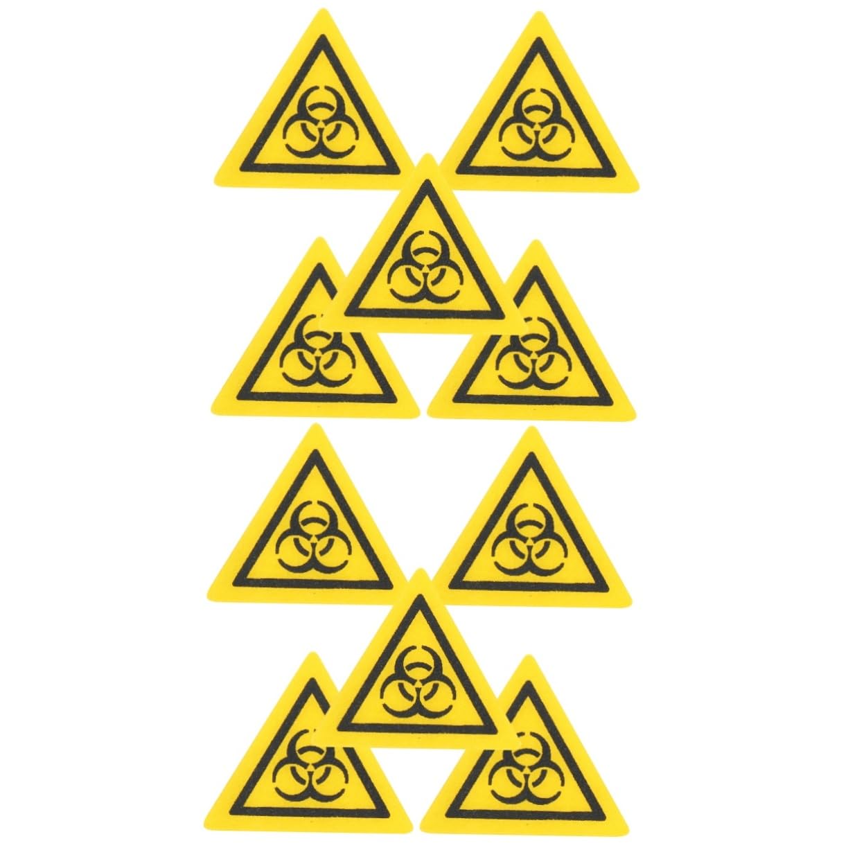 TEHAUX 10 pcs Laboratory biosafety Sign Label Room Sticker Decal Laboratory mm Sticker Warning Decal Sign