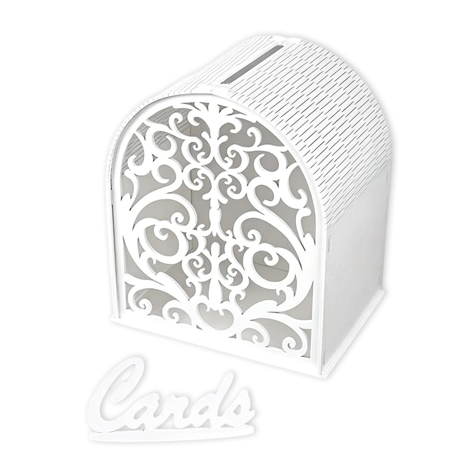 Tsophreniq Handcrafted Wooden Gift Box for Wedding Cards Gifts Money Case with Party Decoration Flexible Event Card Box