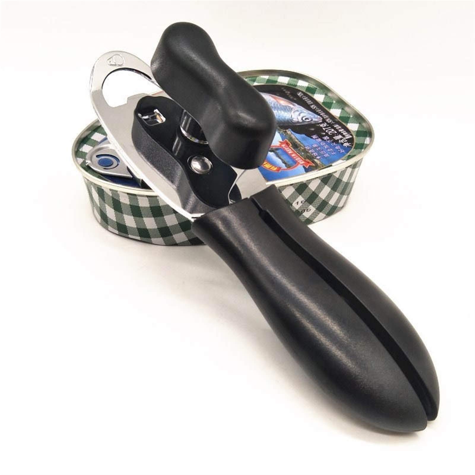 4 in 1 apriscatole Multifunzione Portatile Manuale in Metallo Manico Antiscivolo apribottiglie Accessori Bar per Feste utensile da Cucina Durevole, apribottiglie