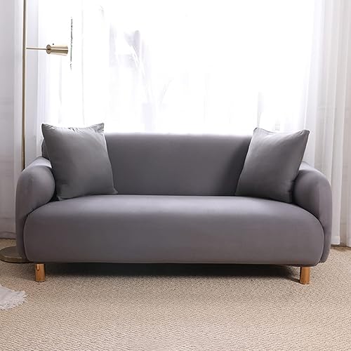 Miniatura 9 de Fundas de sofá de 3 plazas ultra suaves y elegantes para perros y niños, protector de muebles de elastano con parte inferior elástica, color beige,