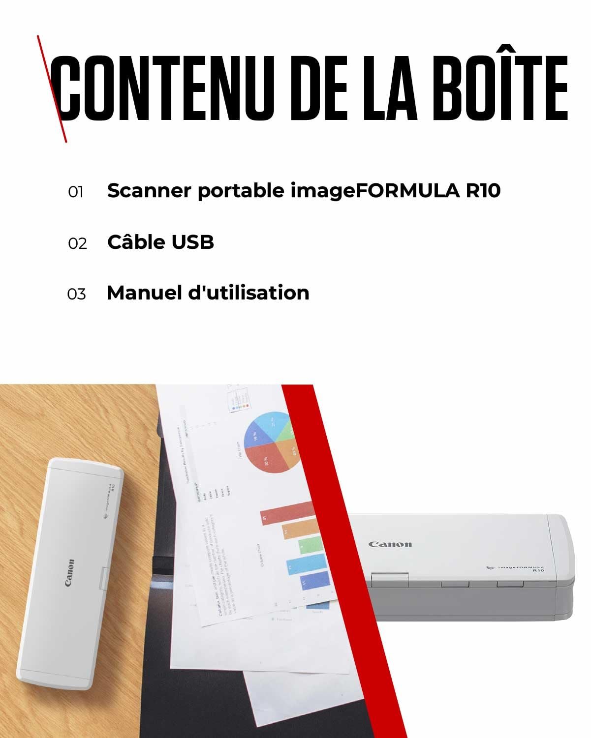 Canon Imageformula R10 - Scanner Per Documenti - Cmos / Cis - Duplex - Legal - 600 Dpi - Fino A 12 Pagine/min. (monocromo)