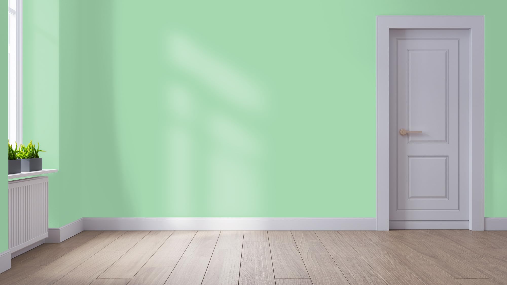 WALLCOVER hochwertige Wandfarbe für Innen | Grün | 5L für 40m² | Hochdeckende Innenfarbe Matt (Klasse 1) | Profi Qualität aus Deutschland