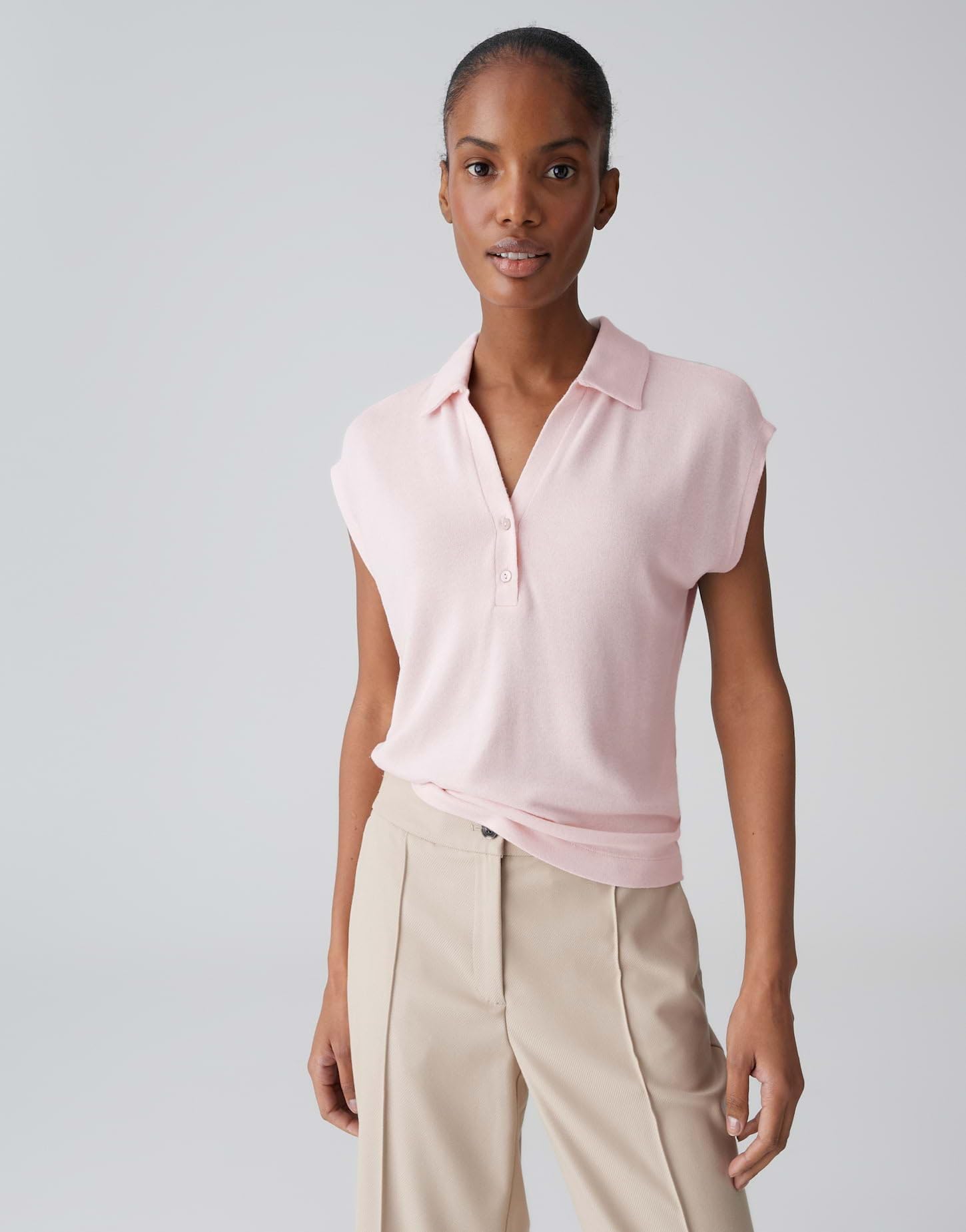 OPUS Damen Kurzarmshirt | Weiches Poloshirt aus ECOVERO™ Viskosemix