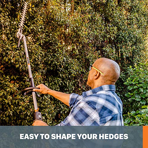 Image of WORX Driveshare 17 inch Hedge Trimmer Attachment, WA0220 | Compatible with WORX WG186 & Split-Shaft Design Trimmers from Other Brands