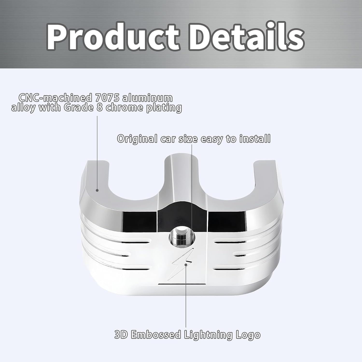 Chrome Ignition Coil Cover for Harley / 2023+ CVO Road Street Glide/ 2024-2025 Touring, 2017-2025 Milwaukee-8 Softail/Street Bob/Fat Boy/Fat Bob/Low Rider/S/ST