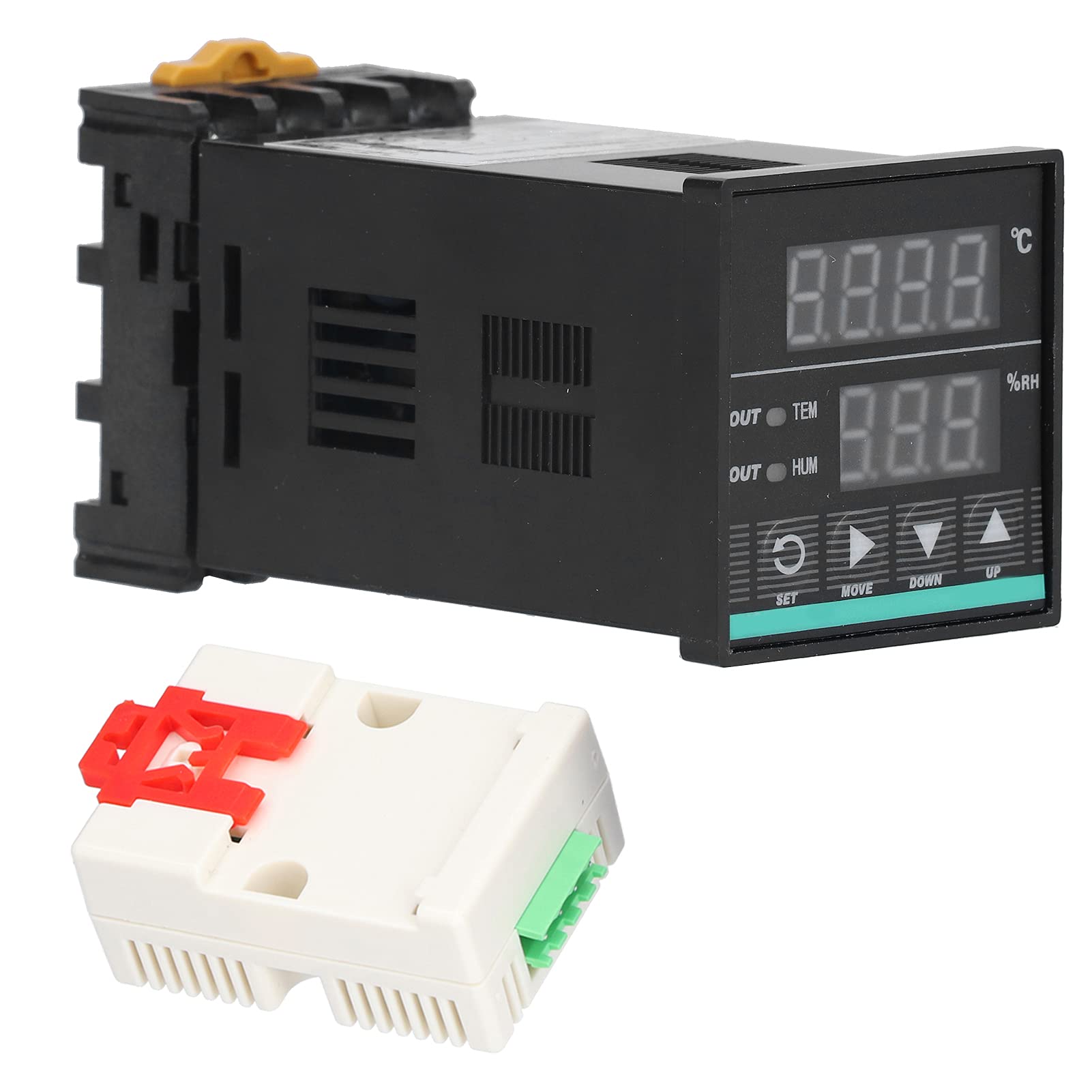 Kontroler temperatury i wilgotności o wysokiej dokładności, cyfrowy inteligentny monitor MH0348-DIN AC85‑265V