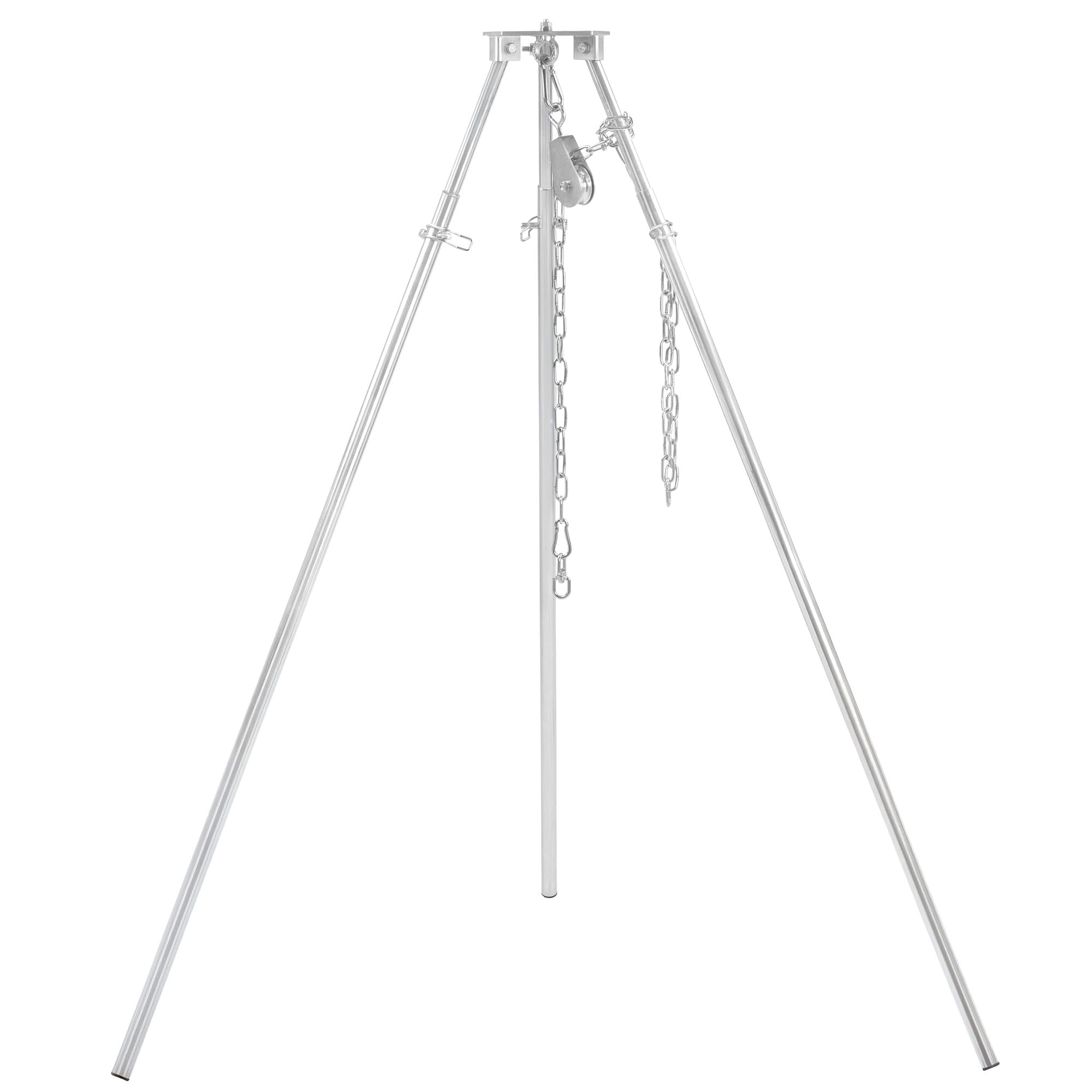 BBQ-Toro Barbacoa giratoria con bolsa de transporte, hierro galvanizado, altura regulable 119 – 184 cm, trípode para brasero, parrilla giratoria sin brasero, barbacoa de jardín, giratoria, parrilla de