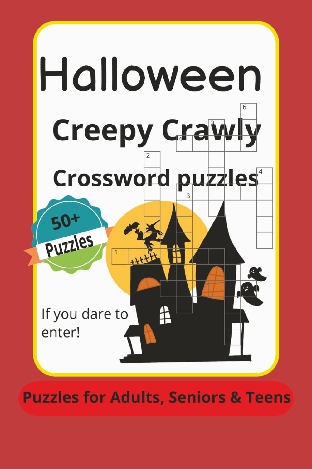Halloween Creepy Crawly Crossword Puzzles: Crossword Puzzles with easy to read Print about Halloween, Creepy, Crawly ,and More | 6X9 inches, 120 pages ... for Vacation, Holidays, Relaxation