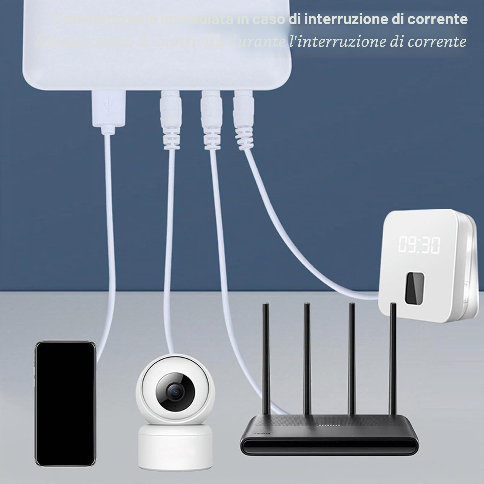 Cocoarm Gruppo di continuità, Batteria di Backup Mini UPS, Alimentatore Portatile da 10400 MAh per Fotocamera, Router, USB Tipo C, Uso di Emergenza Cocoarm Gruppo di continuità, Batteria di Backup Mini UPS, Alimentatore Portatile da 10400 MAh per Fotocamera, Router, USB Tipo C, Uso di Emergenza