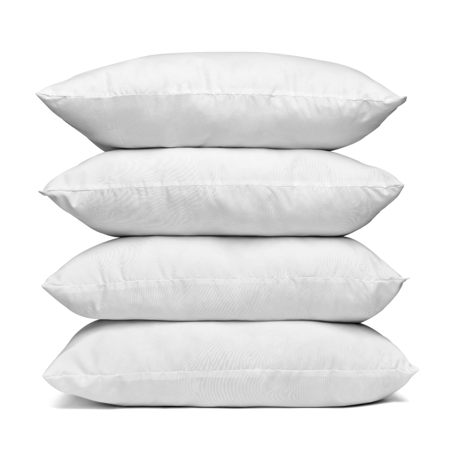 Bedding Home White Hotel Quality Pillows 4 Pack | Plush Hollow Fiber Filling Neck Support Pillow | Anti Allergy Side Sleeper Orthopedic Down Medium Firm Pillow