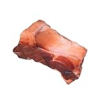 Carnelian Raw Crystals, Large 1.25-2.0 Healing Crystals Natural Rough Stones Crystal for Tumbling, Cabbing, Fountain Rocks, Decoration, Polishing, Wire Wrapping, Wicca & Reiki