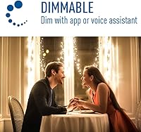 Vista 7 de Cree Lighting Connected Max - Bombilla LED inteligente A19 de 60 W, blanco ajustable + cambio de color, 2.4 GHz, funciona con Alexa y Google Home