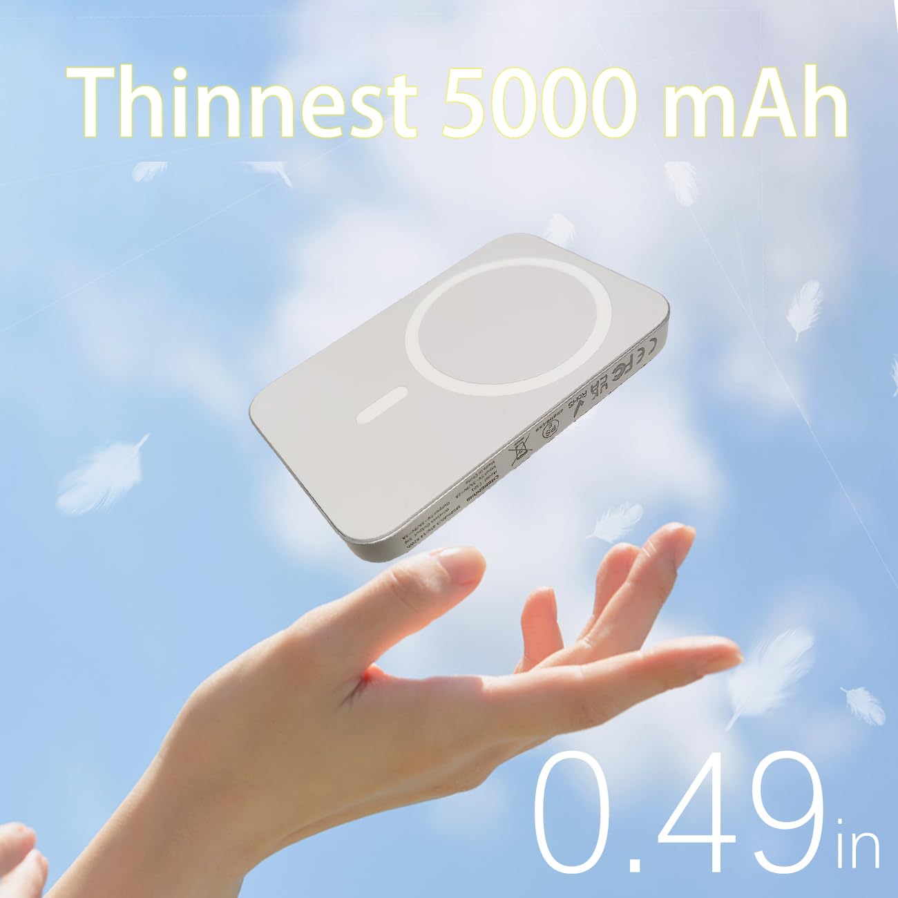 Amazon | CHONGMANG モバイル バッテリー、2本付USB-Cとライトニング 