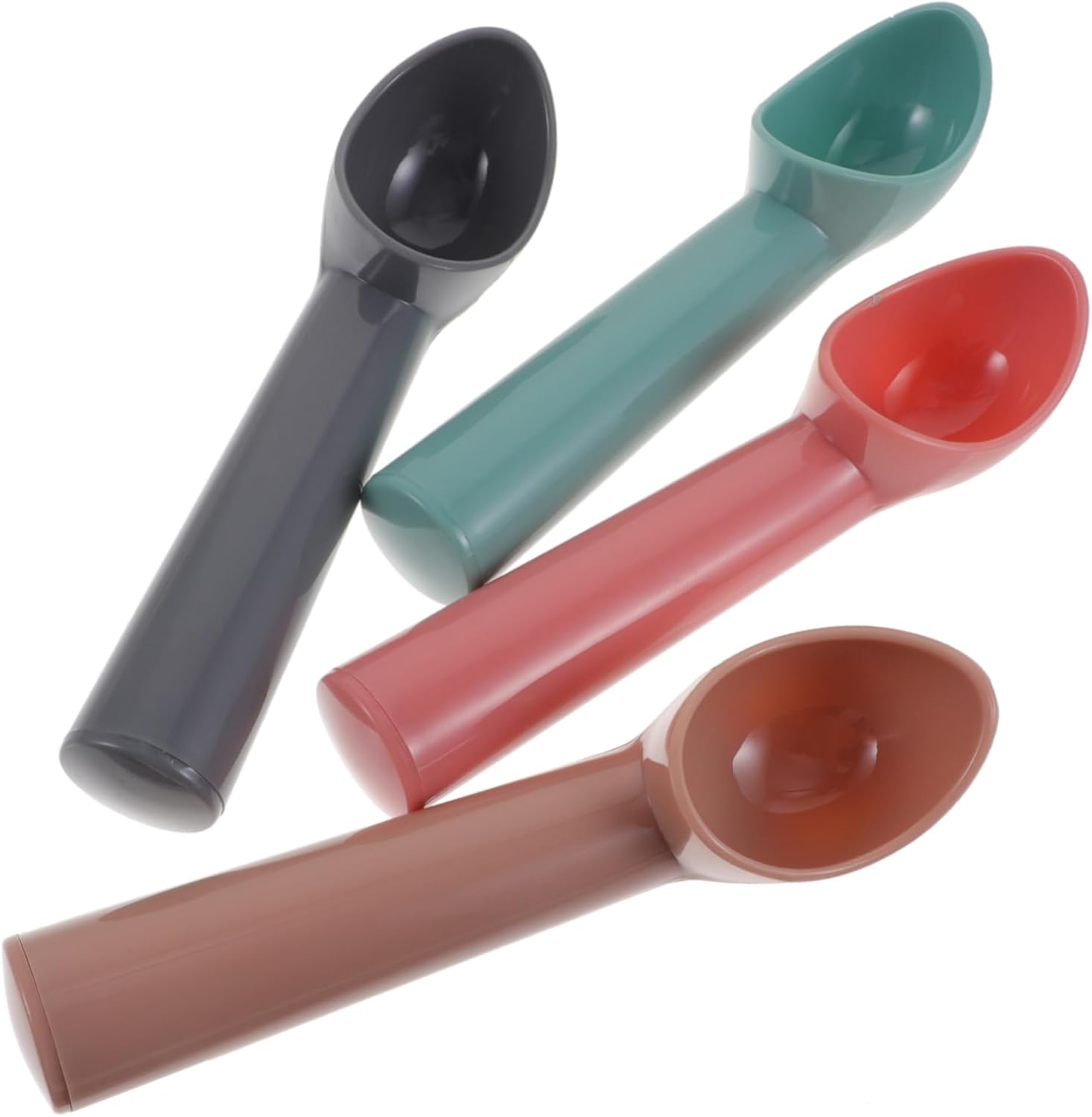 VOSAREA 20pcs Ice Cream Scoops Fruit Digging Spoons Professional Dessert Spades for Smooth Melon Ice Cream and Meatballs Smooth Finish