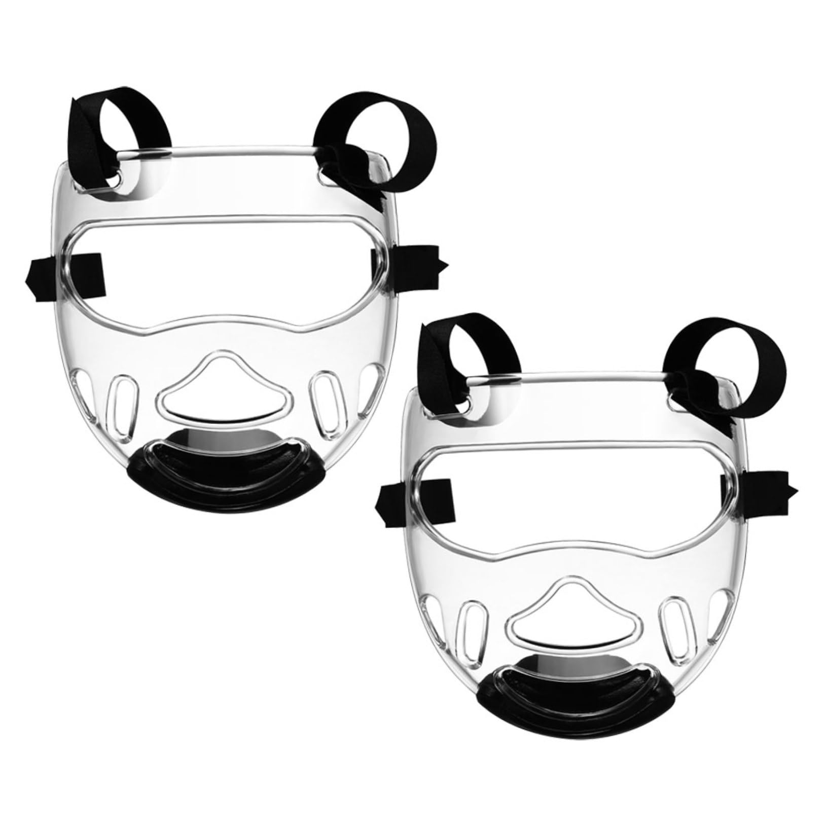TOYANDONA Maschera Protettiva per Viso Taekwondo 2 Pezzi Protezione Staccabile, Copricapo Leggero per Karate e Arti Marziali, Attrezzatura da Combattimento per Allenamento Sparring