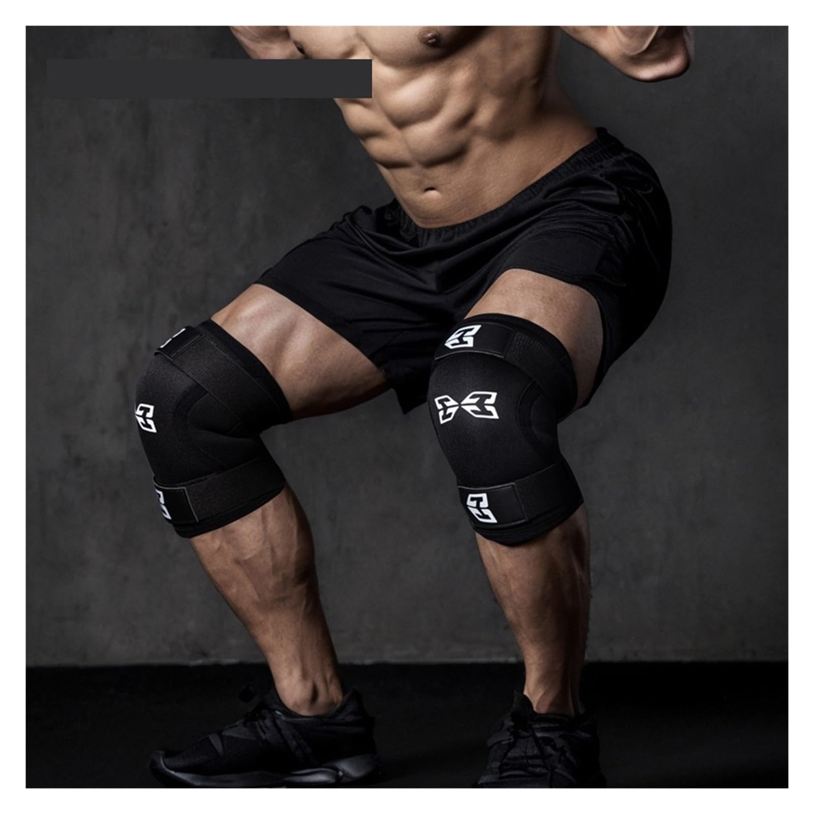 Générique Manchon de Compression du Genou avec Sangles réglables, for la Course à Pied, l'entraînement et Le Sport, randonnée, Football, Basket-Ball