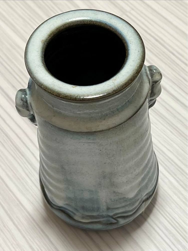 Amazon.co.jp: 小石原焼 マルワ窯 花瓶 壺 花器 裏印 裏印 口径