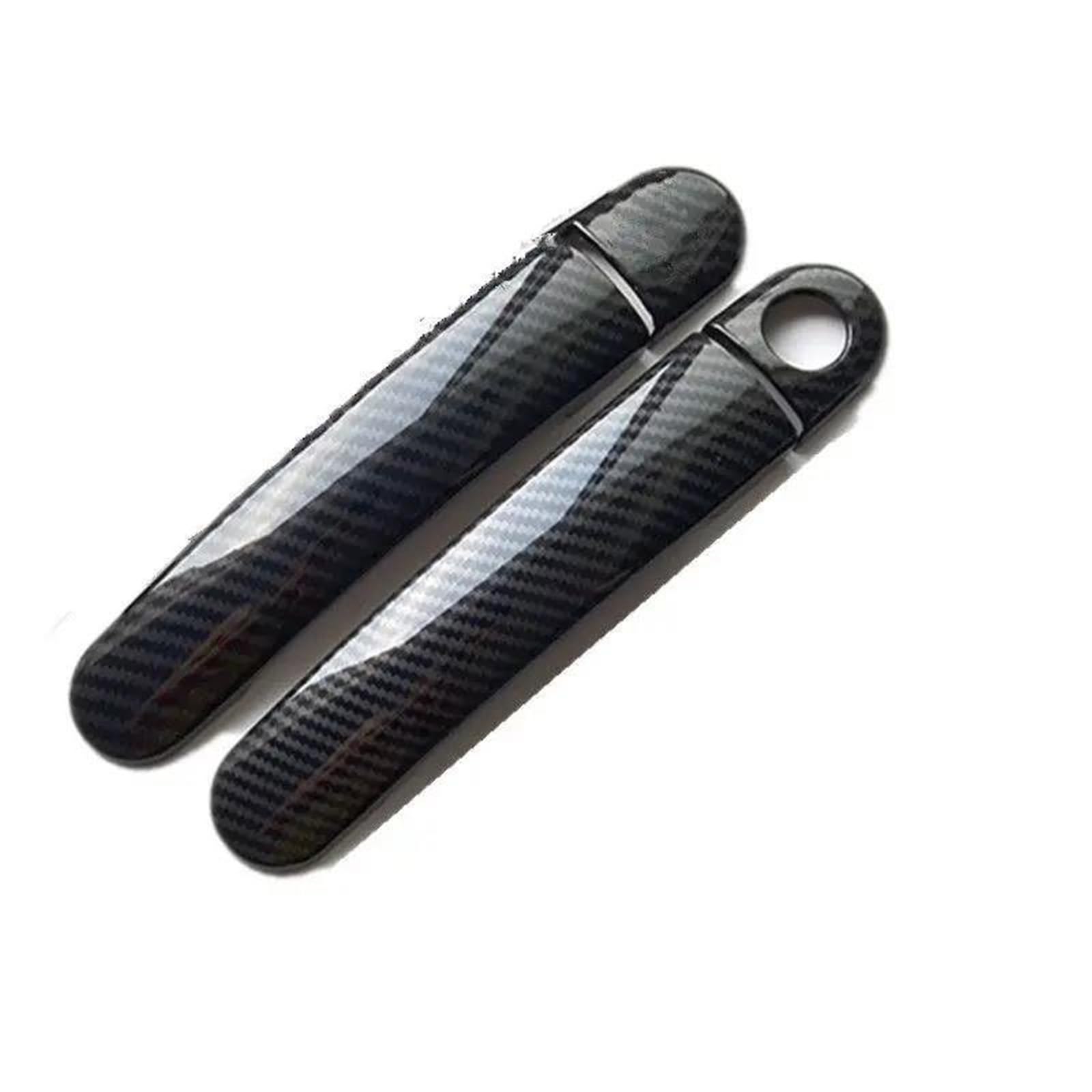 PIWINE Handle Sticker for Seat for Leon for MK1 1M 1999-2004 Chrome Carbon Fiber Car Door Handle Covers Car Accessories Styling Stickers(Style7)