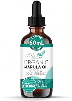 100% Pure Marula Oil – Cold Pressed Facial & Body Oil, Lightweight Dry Moisturizer for Skin, Hair, Face Care, Anti-Aging & Gua Sha Massage Serum – 60ml